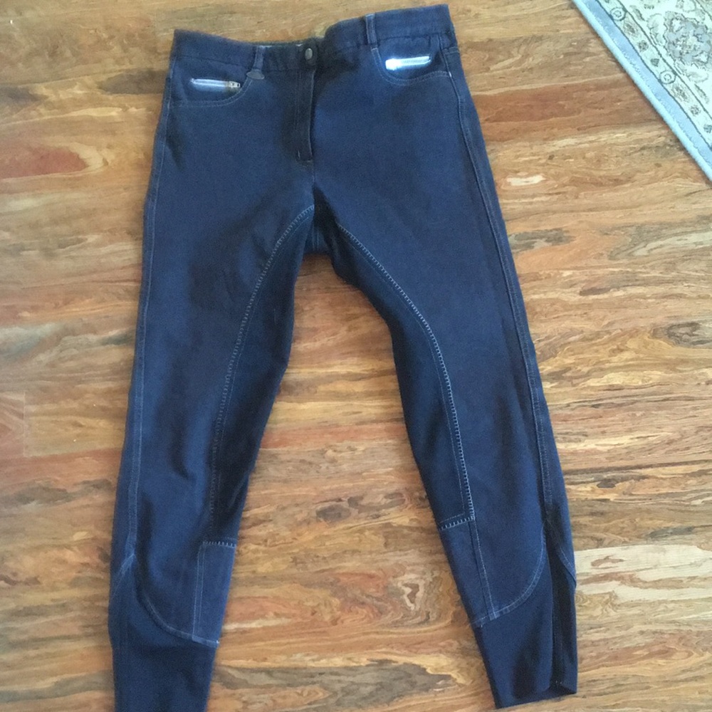German USG Full Seat Breeches 30R EUC Cute detail!